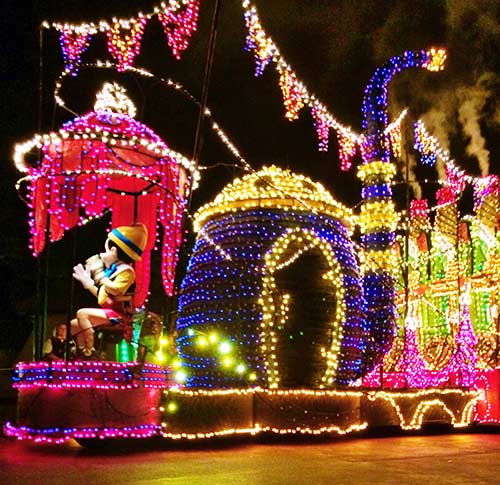 Main Street Electrical Parade Pinnochio Float