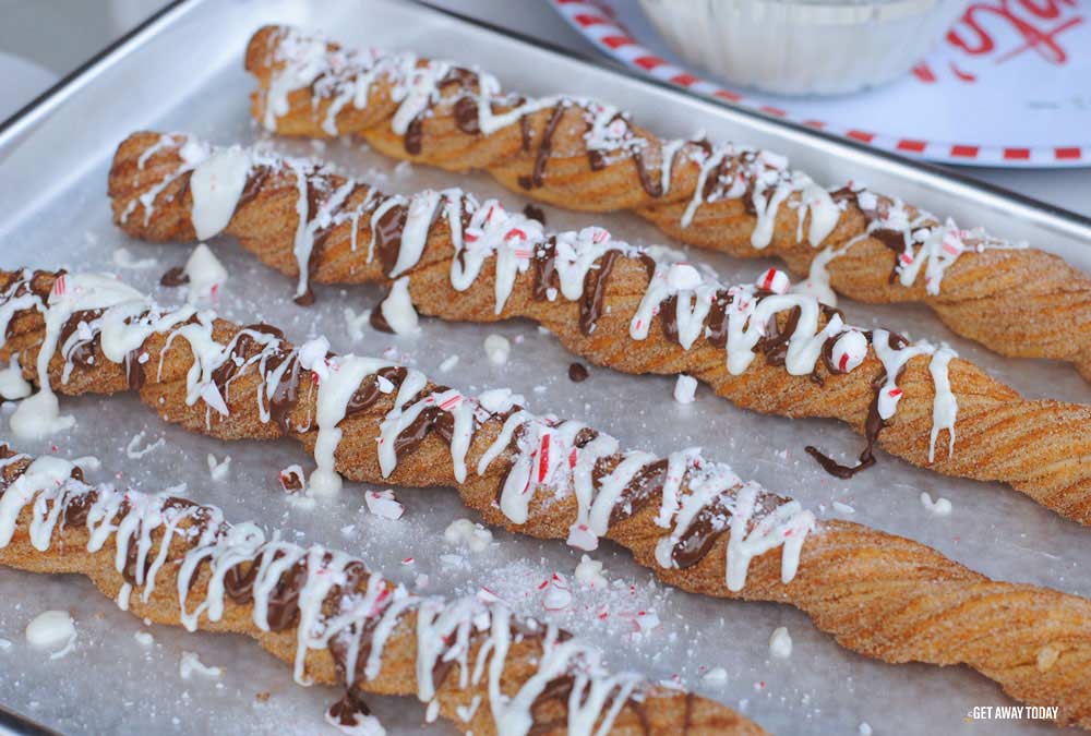 Finished Peppermint Churros