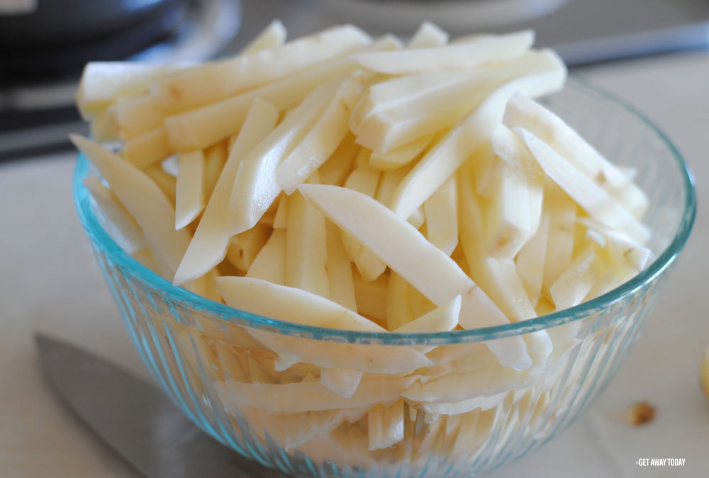 Poutine Fries Recipe Cut