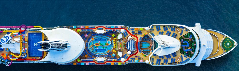 Birds Eye View of Ship