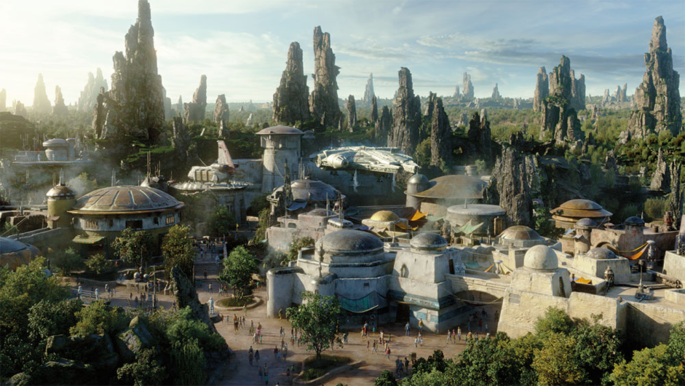 Star Wars Land Disneyland Land View