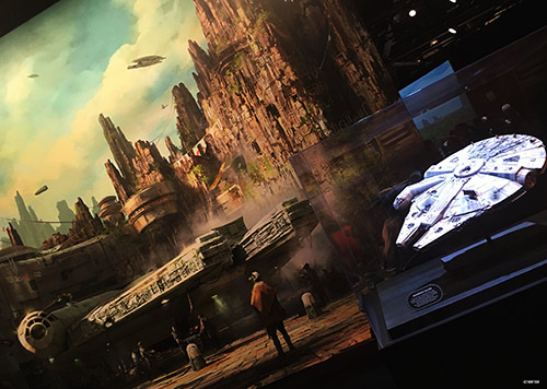 Star Wars Land at Disneyland Millenium Falcon