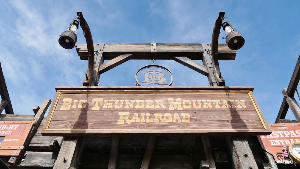 Surviving Disney World with Babies Big Thunder Mountain sign