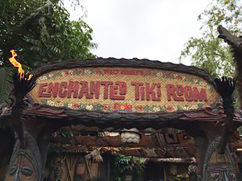 Enchanted Tiki Room Disneyland Sign