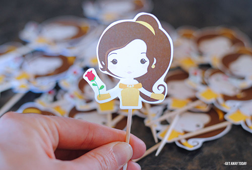 Belle Cupcakes Printable Topper