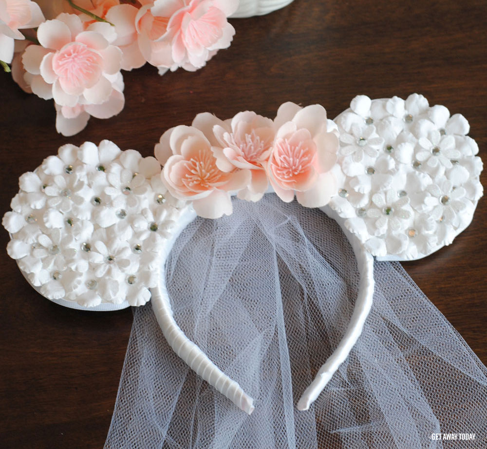 Bride Minnie Mouse Ears Pretty