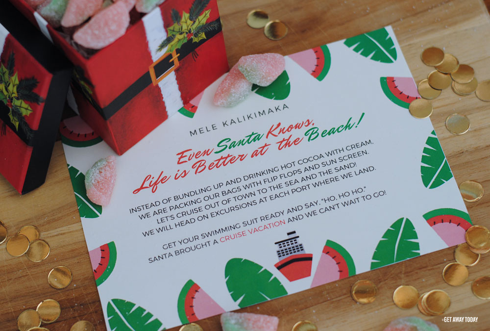 Christmas Cruise Vacation Printable Watermelon