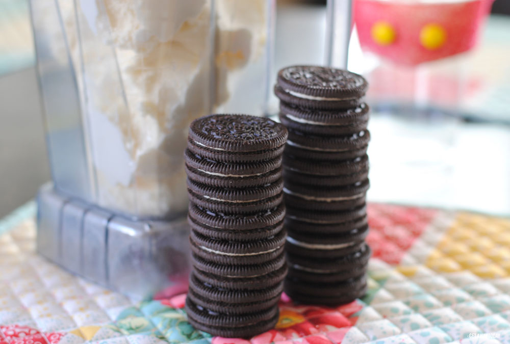 Cookies and Cream Milkshake Stacked Oreos