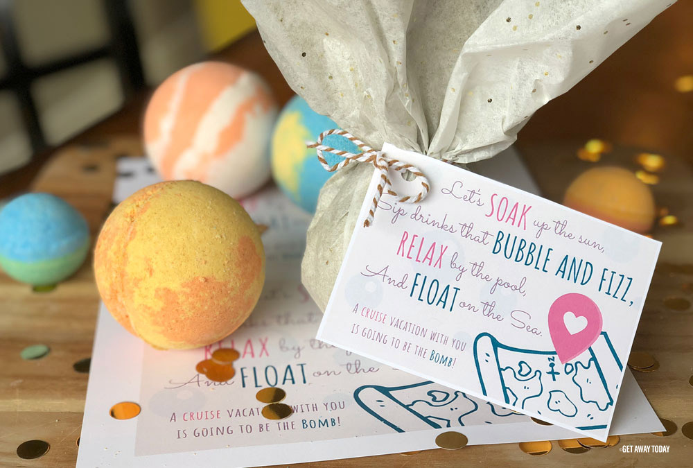 Cruise Vacation Announcement Bath Bomb