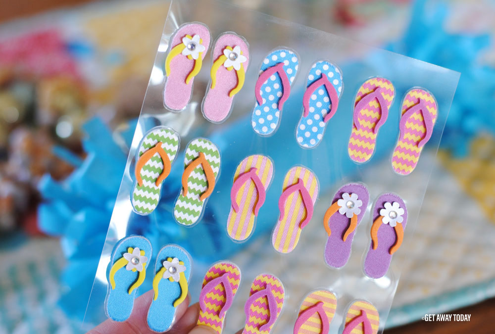 DIY Confetti Popper Flip Flops