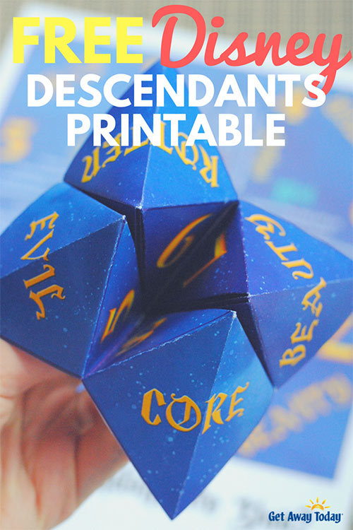 Free Disney Descendants Activity Printable || Get Away Today