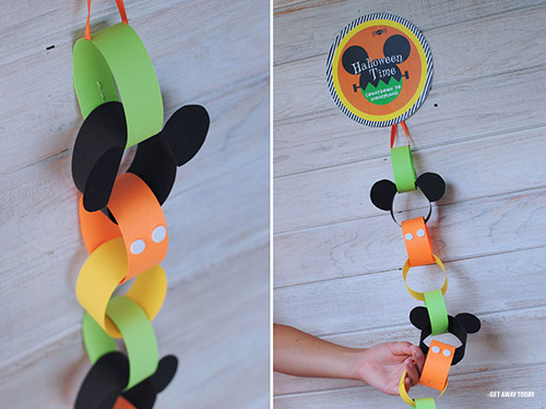 Cute Disney Halloween Countdown Chain