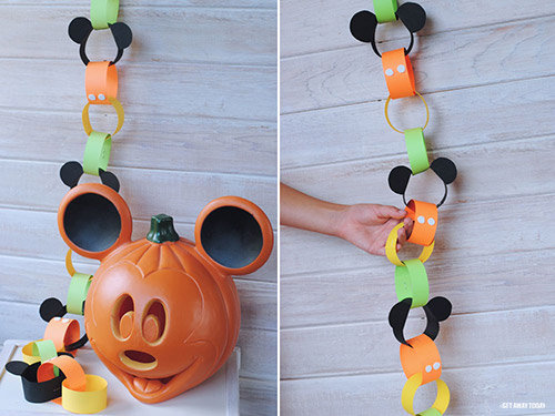 Disney Halloween Countdown Chain Finished