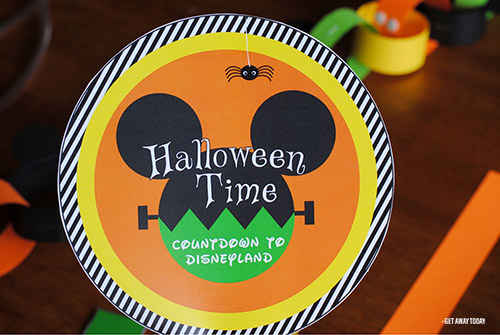 Header for Disney Halloween Countdown Chain