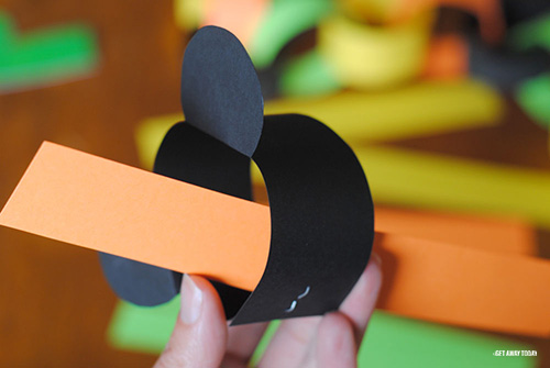Orange Strip of Disney Halloween Countdown Chain