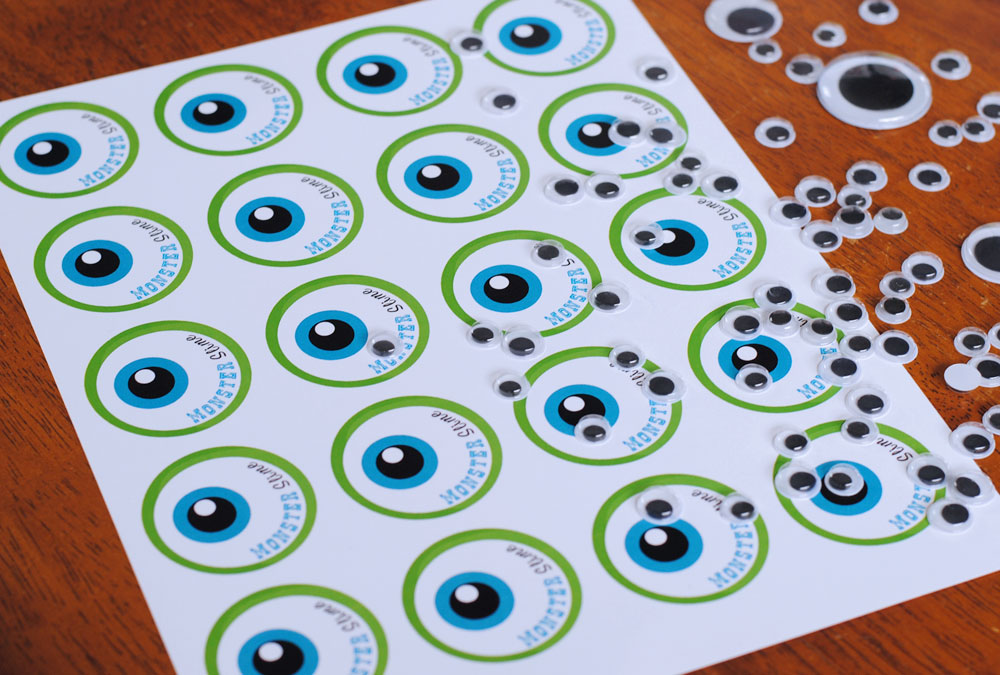 Disney Slime Monsters Inc Edition Free Printable
