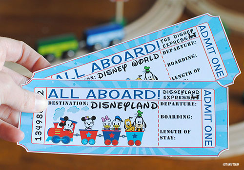 Disney railroad ticket surprise