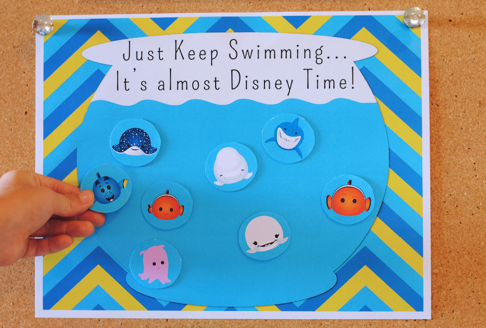 Finding Dory Disneyland Vacation Countdown Printable 