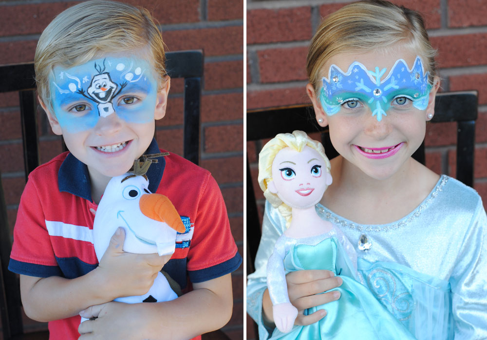 olaf face painting