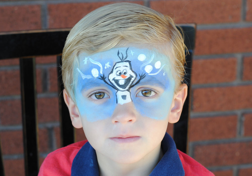 olaf face painting