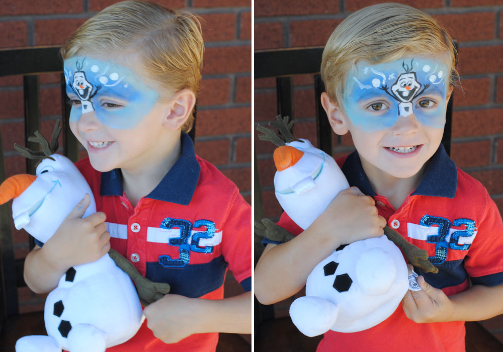 olaf face painting