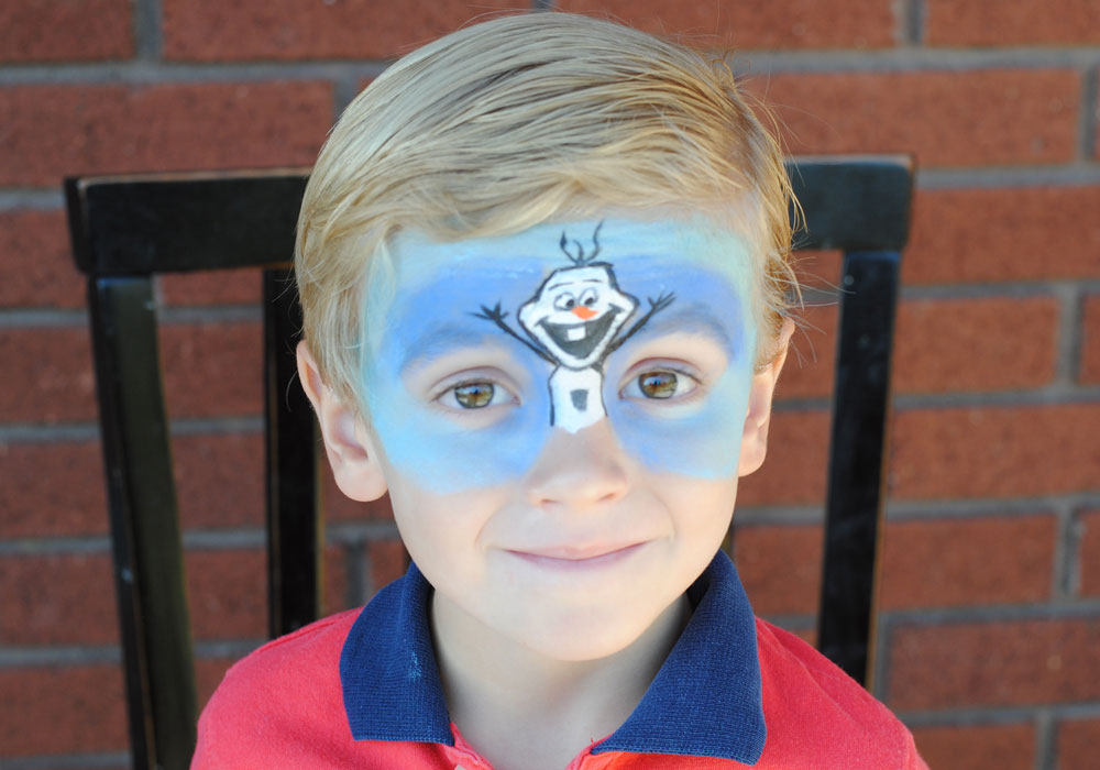olaf face painting