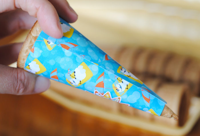 Frozen Ice Cream Cone Wrapped