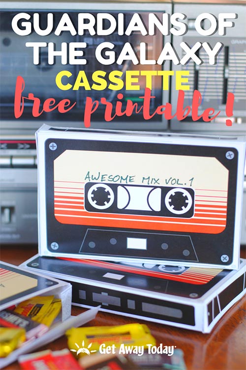 Guardians of the Galaxy Cassette with Free Printable || Get Away Today