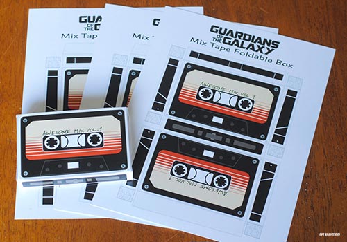 Guardians of the Galaxy Cassette Box Printable