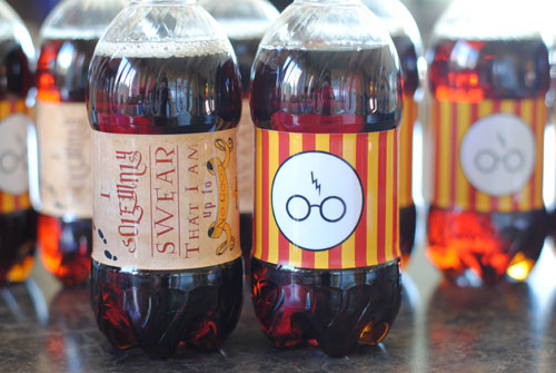 Harry Potter Water Bottle Labels