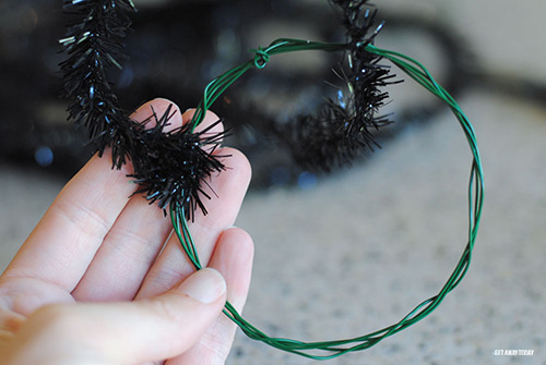 Halloween Minnie Ears Tinsel