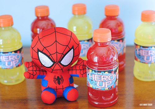 Printable Super Hero Drink Labels
