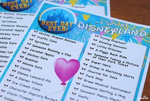 I Spy at Disney Game - Printables