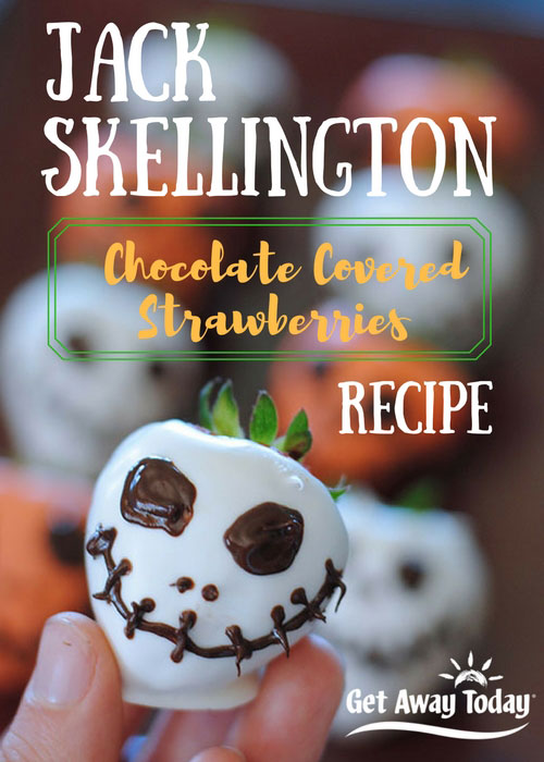 Jack Skellington chocolate covered strawberries recipe