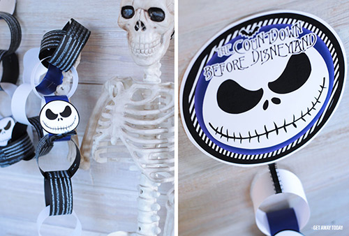 Jack Skellington Countdown Chain Collage 