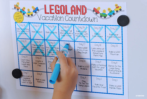 Legoland Countdown Calendar Printable