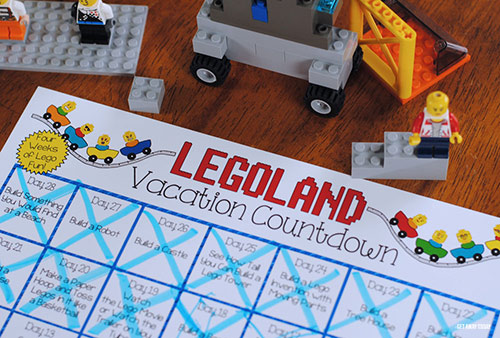 Legoland Countdown Calendar Printable