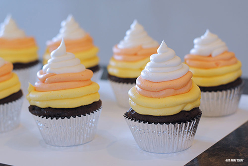 Mickey Halloween Cupcakes Candy Corn
