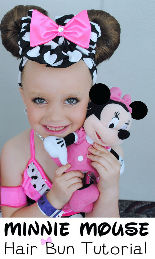 Minnie Mouse Hair Bun Tutorial Minnie Mouse Hair Bun Tutorial