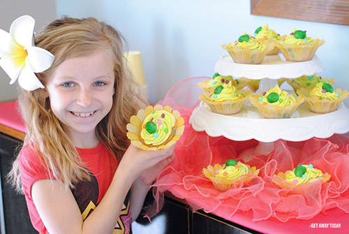 Moana Party Cupcakes