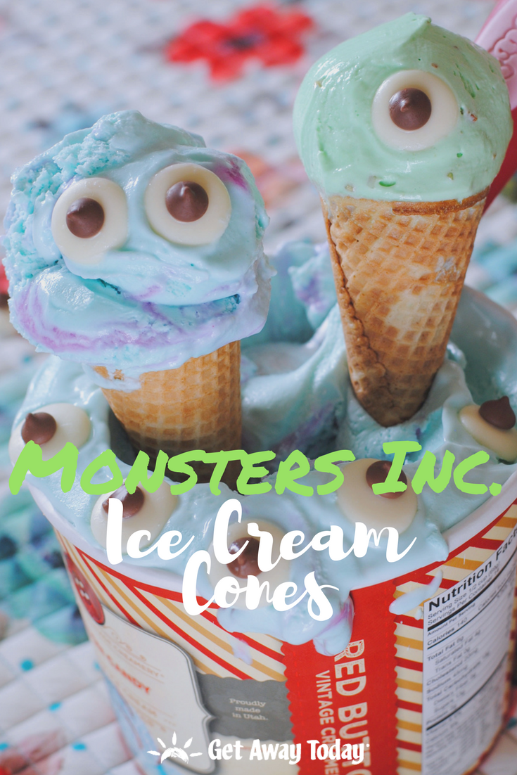 Monsters Inc. Ice Cream Cones Recipe || Get Away Today 