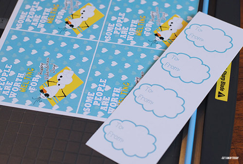 Olaf Valentine Printable Clouds