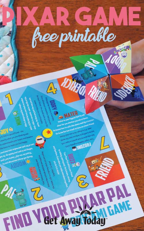 Pixar Game with Free Printable || Get Away Today