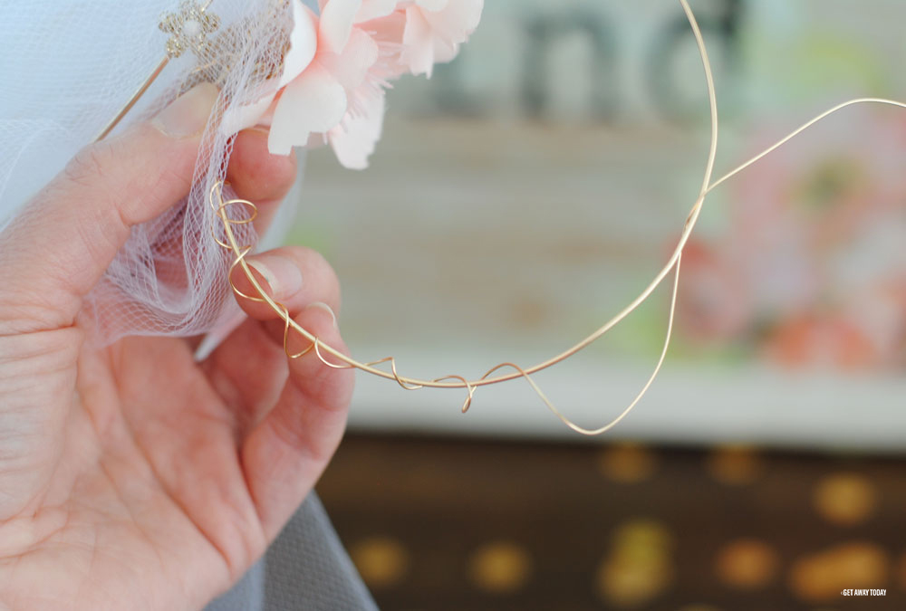 Rose Gold Minnie Mouse Ears Loop