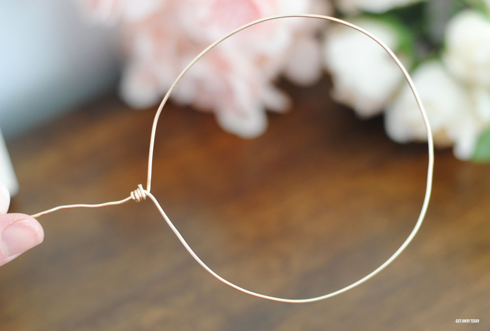 Rose Gold Minnie Mouse Ears Shape