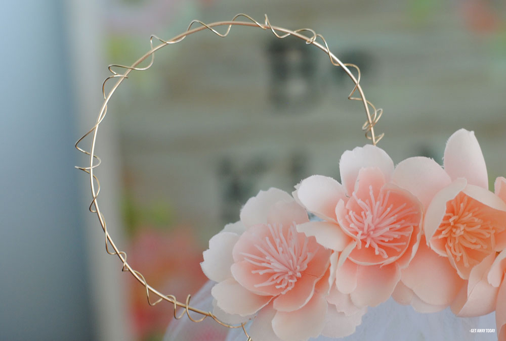 Rose Gold Minnie Mouse Ears Spiral