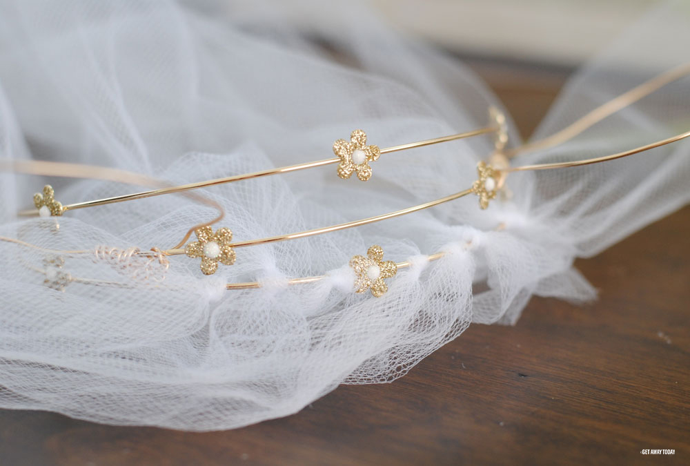 Rose Gold Minnie Mouse Ears Tied