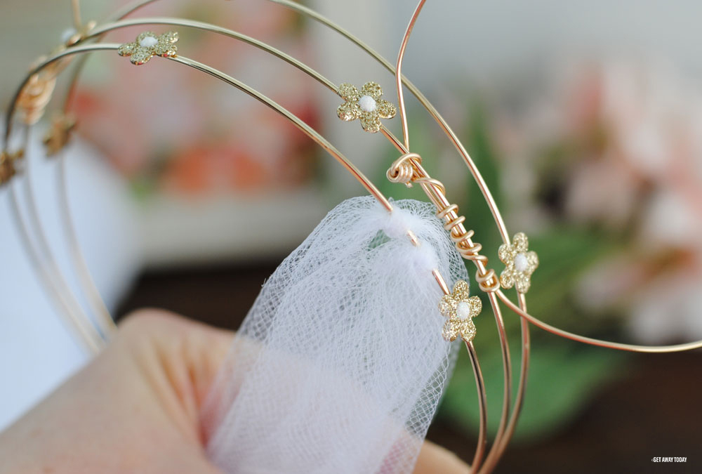 Rose Gold Minnie Mouse Ears Tulle