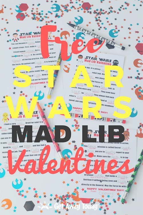 Free Star Wars Mad Lib Valentines