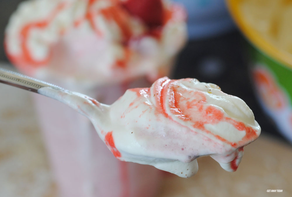 Strawberry Horchata Spoon